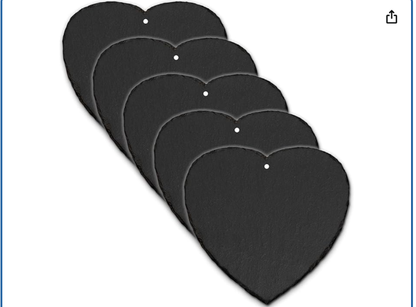 Schiefer Herzform 10x10cm